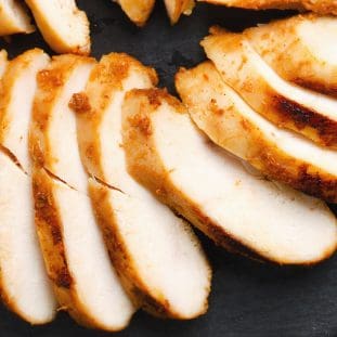 slices of grilled chicken breast